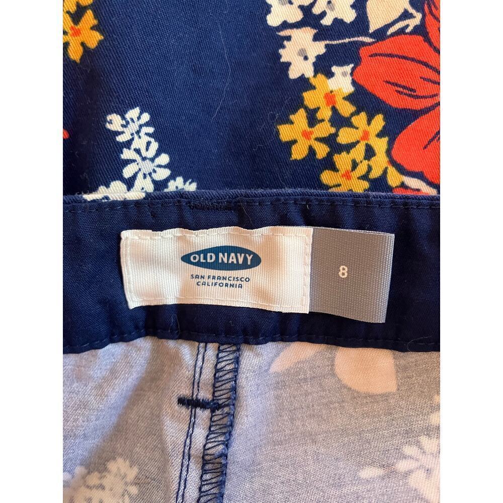 Floral Print Summer Cotton Shorts Size 8 - Picture 3 of 3